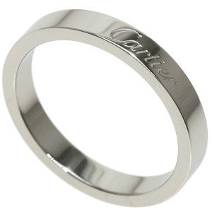 CARTIER Engraved #53 Ring Platinum PT950 Ladies